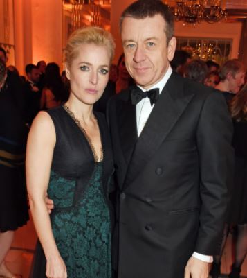 Julian Ozanne's ex-wife Gillian Anderson with Peter Morgan